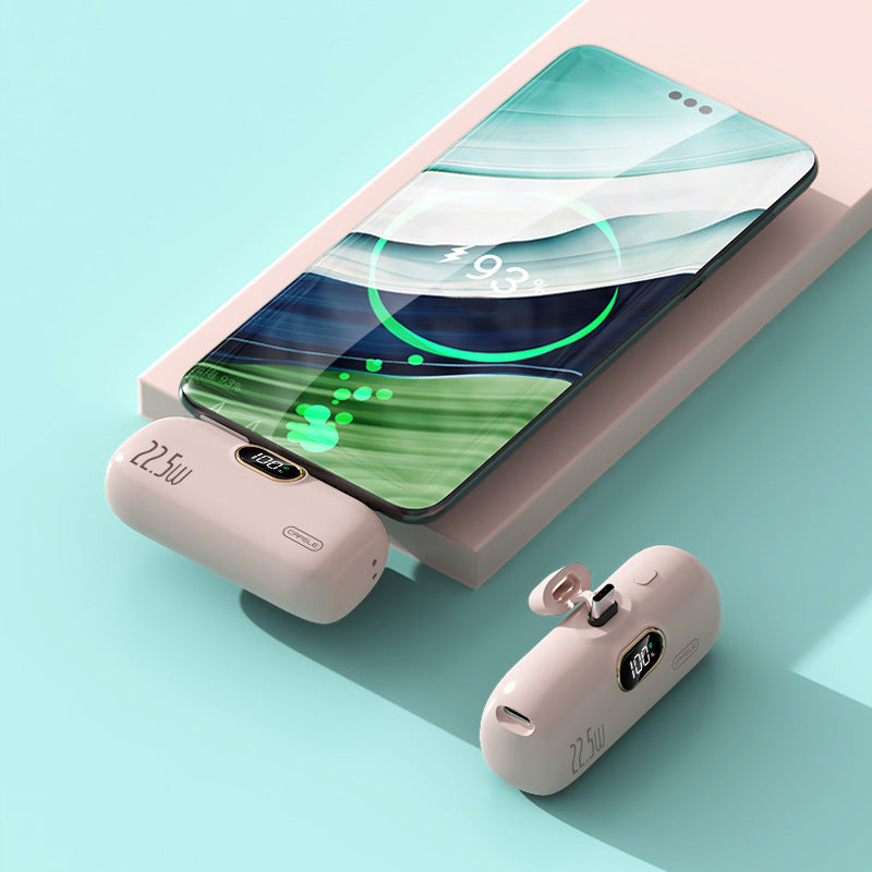 Mini portable compact capsule power bank