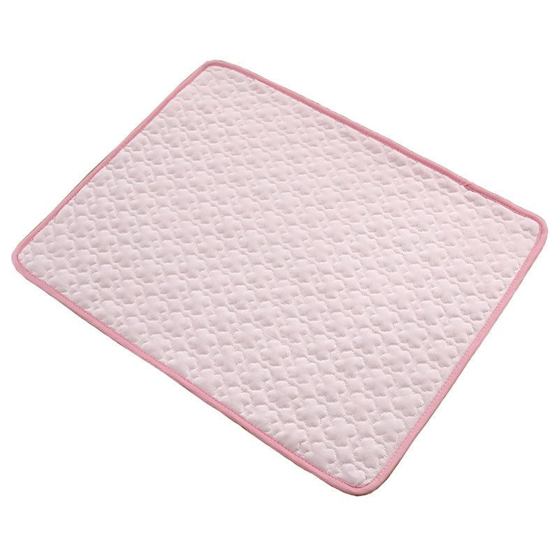 Cooling Pet Mat for Dogs and Cats, Summer Heat Relief Bed Pad with Breathable Mesh and Soothing Gel Layer, Ideal for Sofa Floor Crate Car Seat and Outdoor Use (Blue, L)