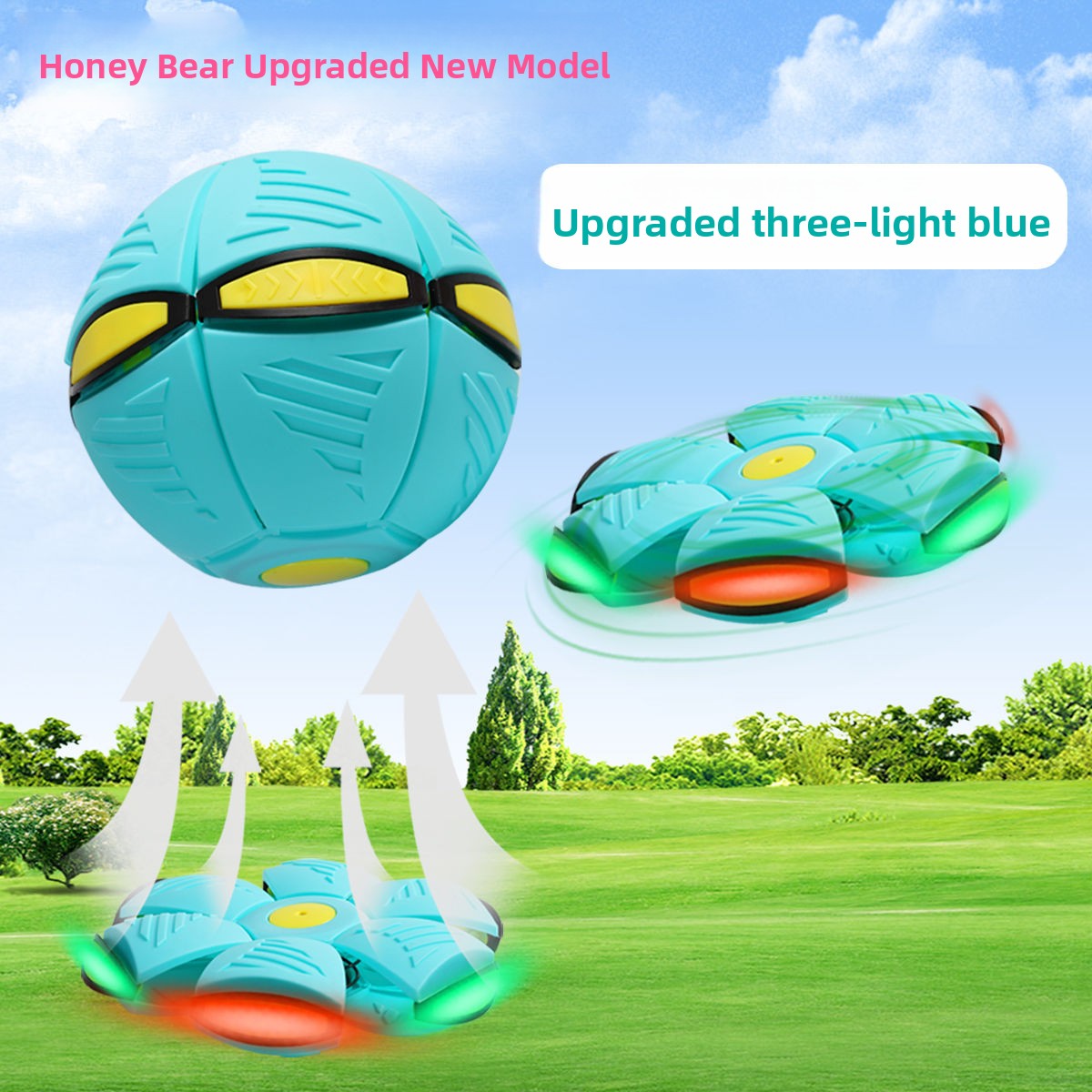 Magic Deformable Flashing Flying Saucer Ball