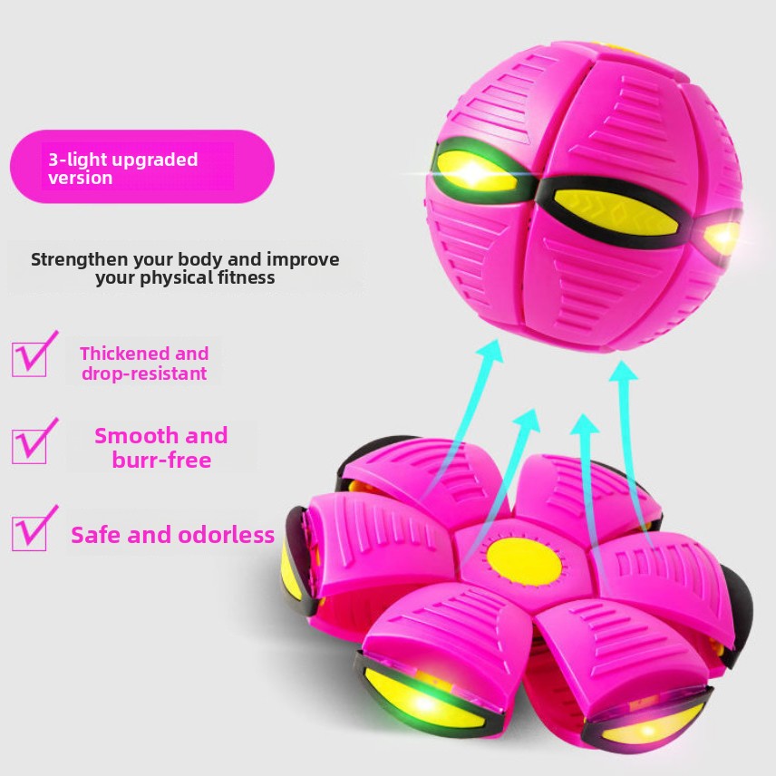 Magic Deformable Flashing Flying Saucer Ball