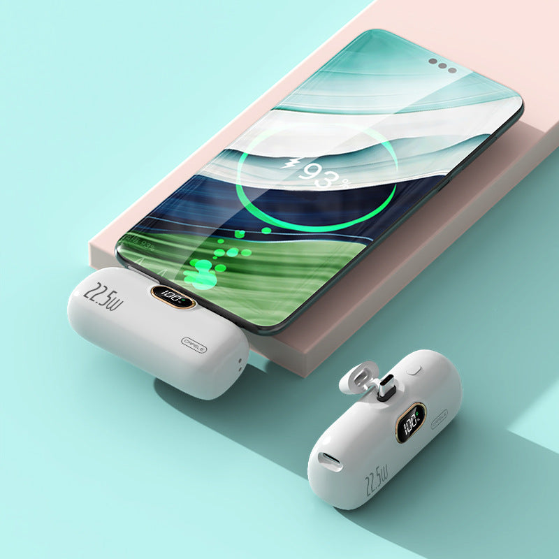 Mini portable compact capsule power bank