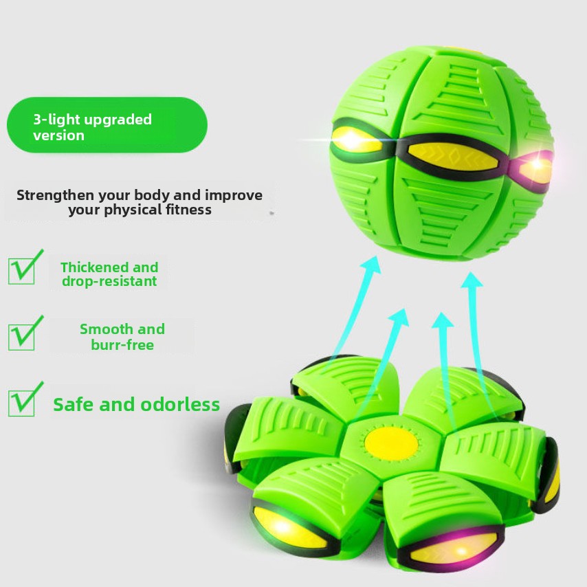 Magic Deformable Flashing Flying Saucer Ball