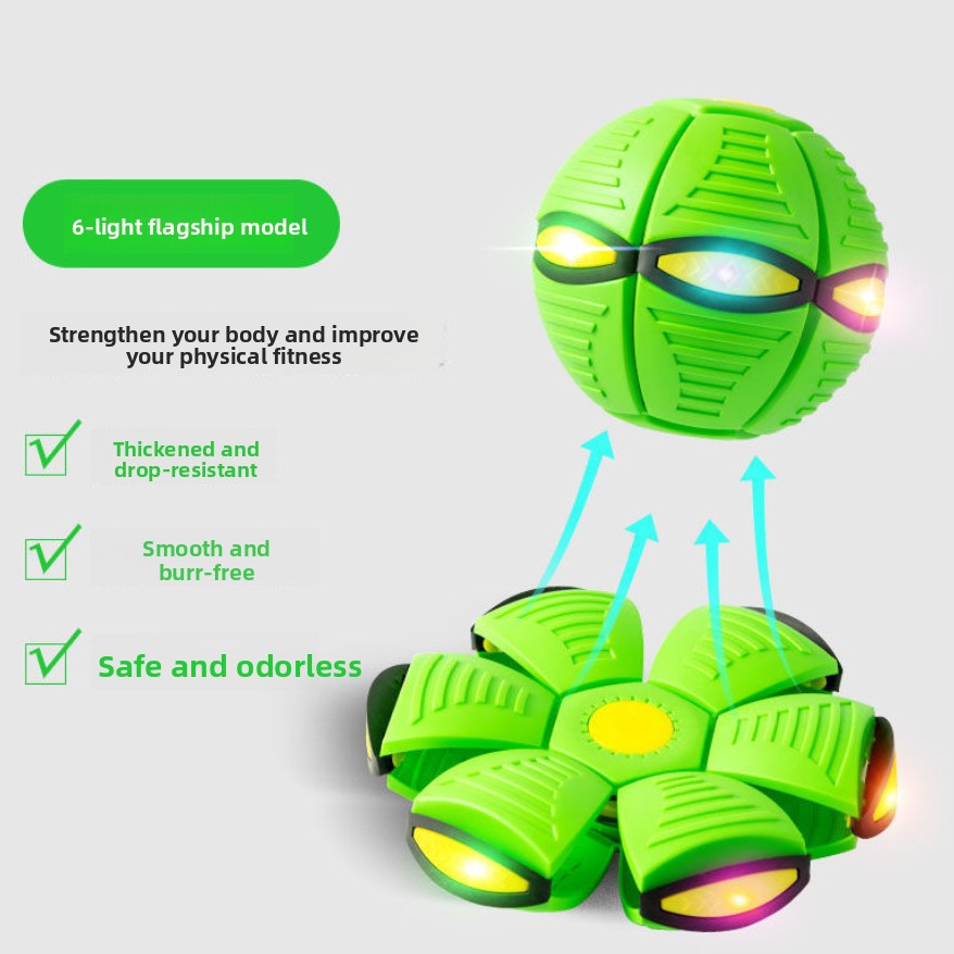 Magic Deformable Flashing Flying Saucer Ball
