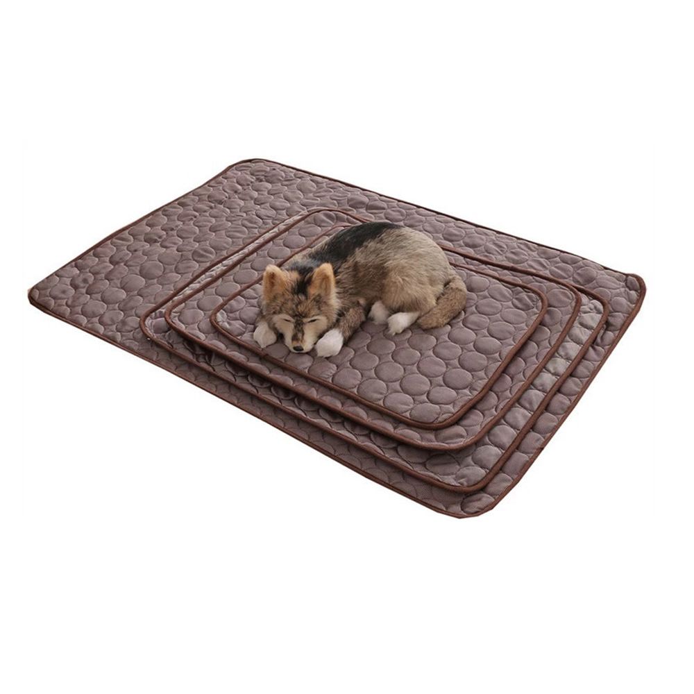 Cooling Pet Mat for Dogs and Cats, Summer Heat Relief Bed Pad with Breathable Mesh and Soothing Gel Layer, Ideal for Sofa Floor Crate Car Seat and Outdoor Use (Blue, S)