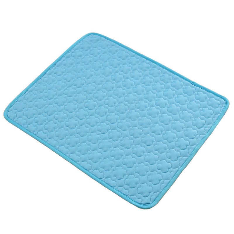 Cooling Pet Mat for Dogs and Cats, Summer Heat Relief Bed Pad with Breathable Mesh and Soothing Gel Layer, Ideal for Sofa Floor Crate Car Seat and Outdoor Use (Blue, XL)