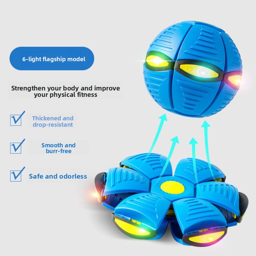 Magic Deformable Flashing Flying Saucer Ball